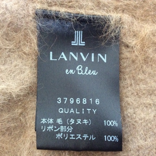ランバンオンブルー LANVIN en Bleu カーディガン サイズ38 M - ライトブラウン×黒 レディース 長袖/リボン トップス_画像4