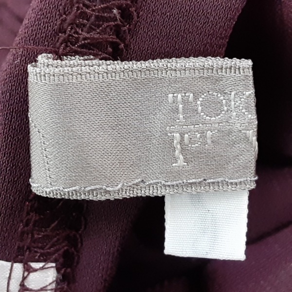 トクコ・プルミエヴォル TOKUKO 1er VOL ロングスカート サイズ9 M - ボルドー レディース 美品 ボトムス_画像3