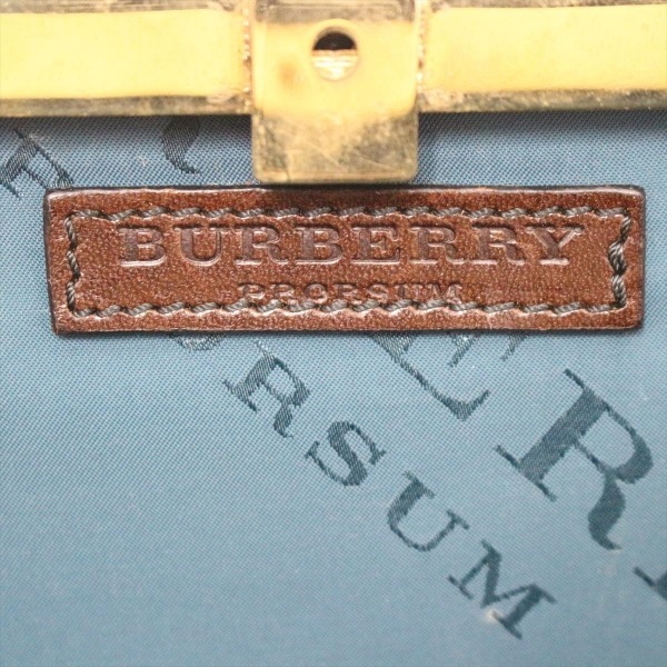 バーバリープローサム BURBERRY PRORSUM クラッチバッグ - ラタン×レザー ボルドー×ダークブラウン 美品 バッグ_画像7