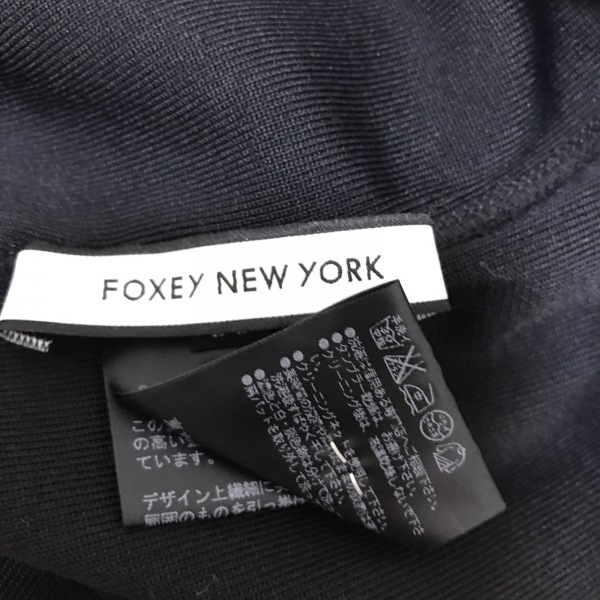 フォクシーニューヨーク FOXEY NEW YORK 半袖セーター サイズ38 M - 黒 レディース 美品 トップスの画像3