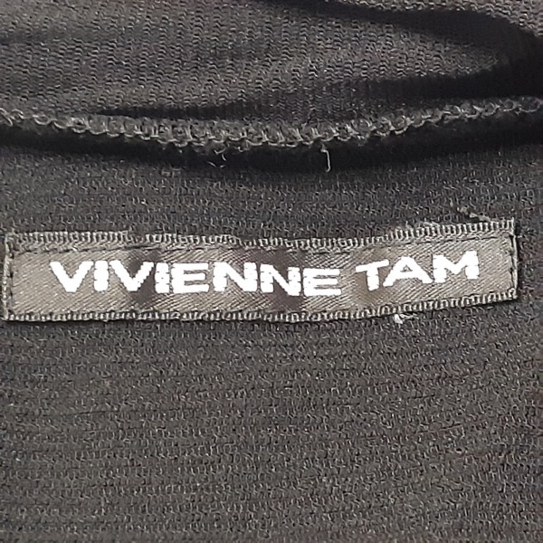 ヴィヴィアンタム VIVIENNE TAM カーディガン サイズ0 XS - 黒 レディース 七分袖/メッシュ トップス_画像3
