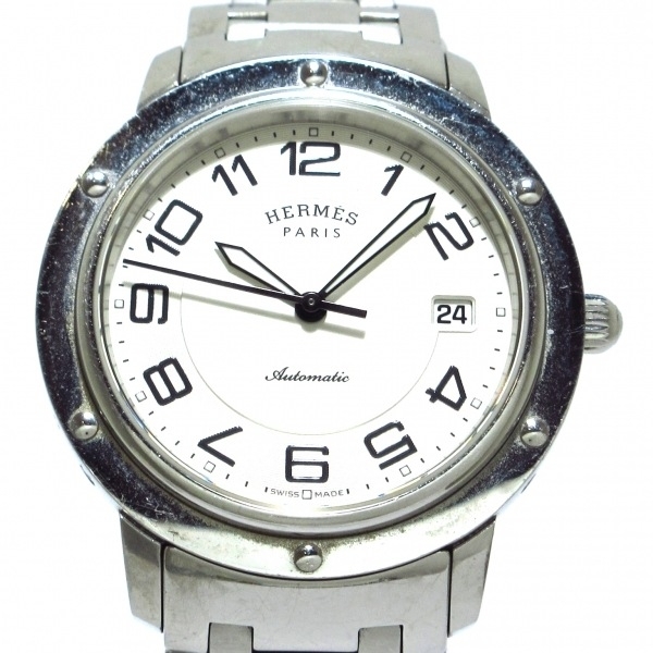 HERMES(エルメス) 腕時計 クリッパー CP2.810 メンズ アイボリー