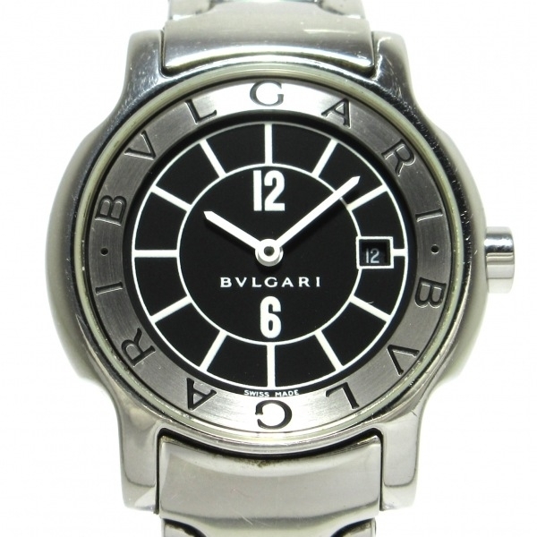 BVLGARI(ブルガリ) 腕時計 ソロテンポ ST29S レディース 黒×シルバー
