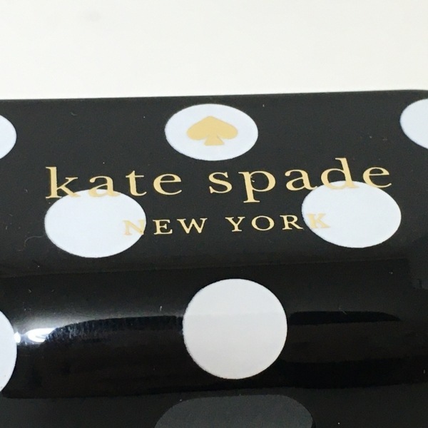 ケイトスペード Kate spade 小物入れ - プラスチック 黒×白×ゴールド Air pods Pro ケース/ドット柄 財布_画像5