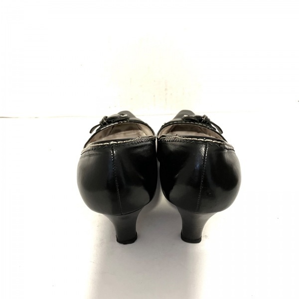 コールハーン COLE HAAN パンプス 7 1/2 B - レザー 黒 レディース アウトソール張替済 靴_画像3