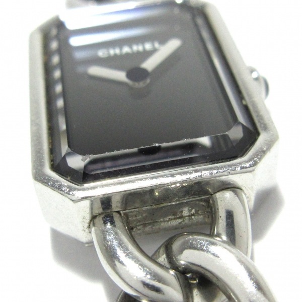 CHANEL(シャネル) 腕時計 プルミエール H3248 レディース SS 黒の画像9