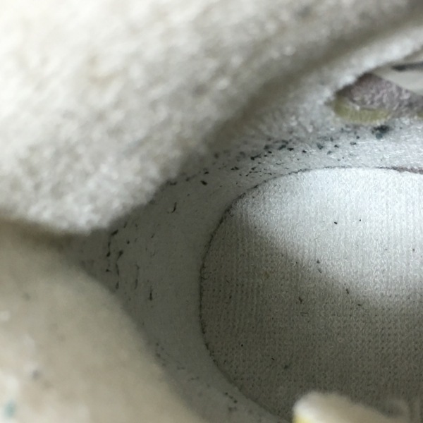 ナイキ NIKE スニーカー 23 518171-006 - 化学繊維×合皮 グレーベージュ×アイボリー レディース ハイカット 靴の画像7