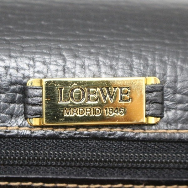 ロエベ LOEWE ハンドバッグ バルセロナ レザー 黒 バッグ_画像8