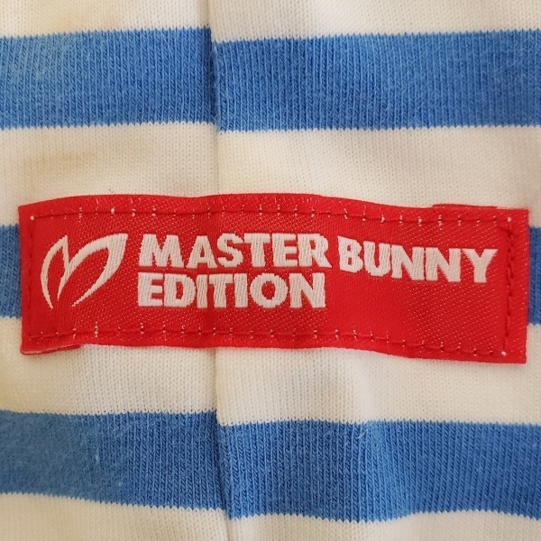  master ba knee edition MASTER BUNNY EDITION long sleeve cut and sewn size 0 XS - blue gray × white lady's high‐necked tops 