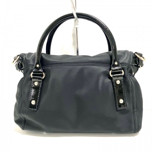 ケイトスペード Kate spade ハンドバッグ PXRU3225 スモール レスリー ナイロン×エナメル（レザー） 黒 バッグ_画像3