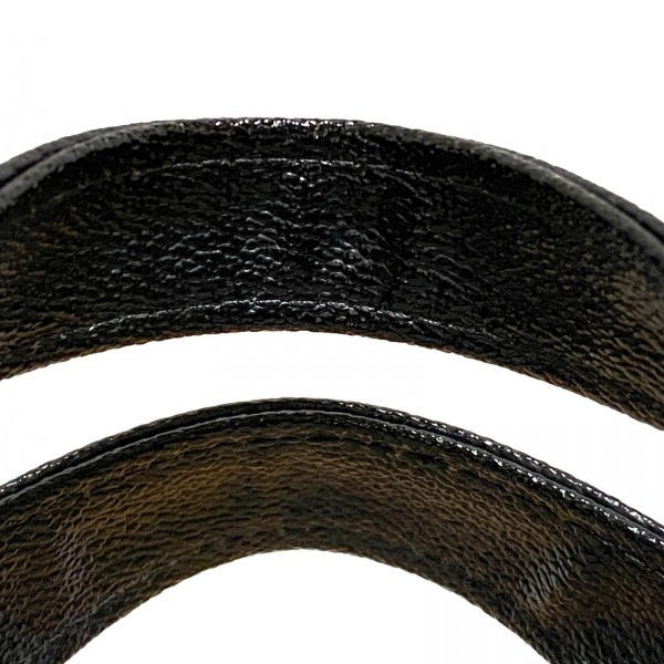 アナスイ ANNA SUI トートバッグ - PVC(塩化ビニール)×レザー 黒×ブルー×マルチ ストライプ/花柄 バッグの画像6