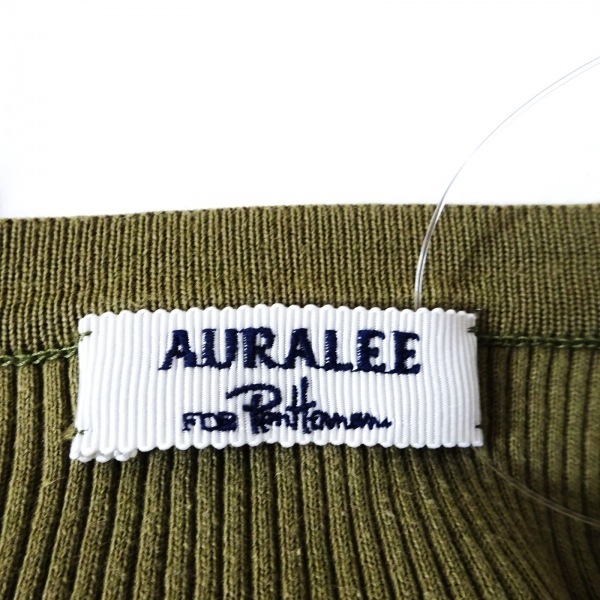 o- Rally AURALEE long sleeve cut and sewn size 0 XS - khaki lady's Ron Herman collaboration tops 