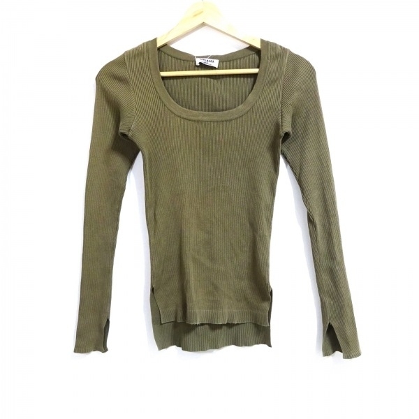 o- Rally AURALEE long sleeve cut and sewn size 0 XS - khaki lady's Ron Herman collaboration tops 