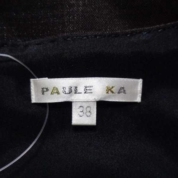 ポールカ PAULEKA サイズ38 M - ダークブラウン レディース 半袖/ロング ワンピース_画像3