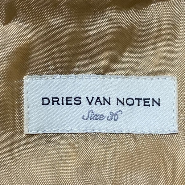 ドリスヴァンノッテン DRIES VAN NOTEN サイズ36 M - ライトグレー×イエロー×マルチ レディース クルーネック/半袖/ひざ丈 ワンピース_画像3