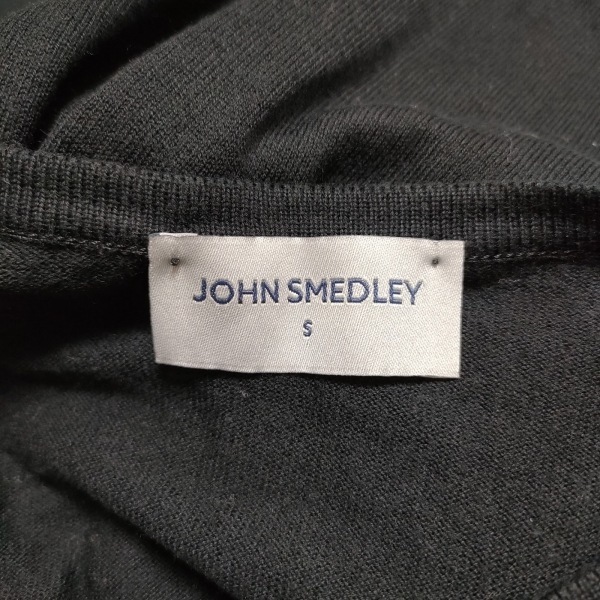 ジョンスメドレー JOHN SMEDLEY カーディガン サイズS - 黒 レディース 長袖 トップス_画像3