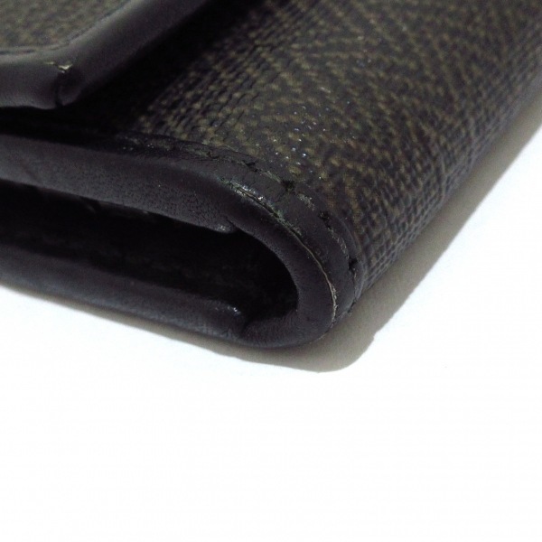 ブルガリ BVLGARI キーケース - PVC(塩化ビニール)×レザー ダークブラウン×黒 6連フック 財布_画像8