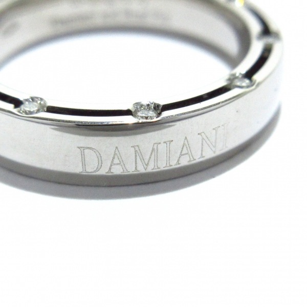 磨き済み■ダミアーニ DAMIANI リング 10.5 号 ディサイド/D-SIDE K18WG×ダイヤモンド ブラッドピットデザイン/20Pダイヤ 美品の画像5