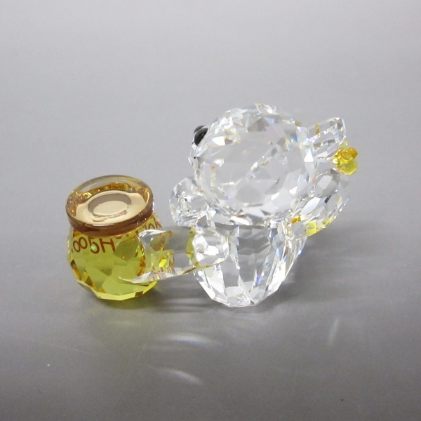  Swarovski SWAROVSKI - Swarovski crystal прозрачный × желтый украшение / медведь прекрасный товар мелкие вещи 