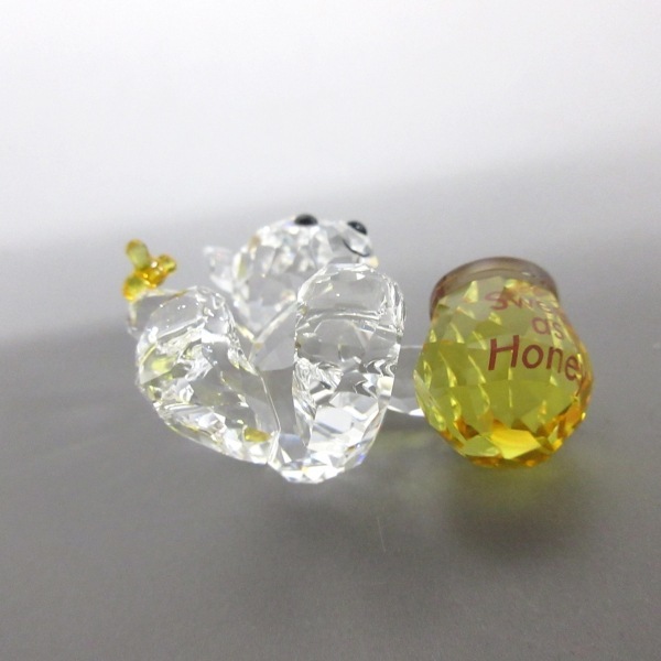  Swarovski SWAROVSKI - Swarovski crystal прозрачный × желтый украшение / медведь прекрасный товар мелкие вещи 