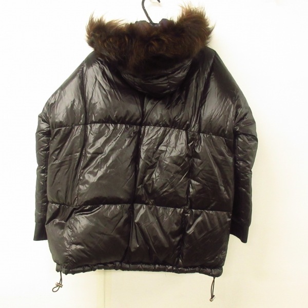 ta tiger sTATRAS down coat size 01 S UTK17A405 - black × dark brown lady's long sleeve / fur / winter coat 