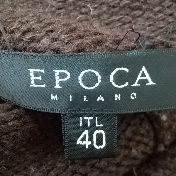 エポカ EPOCA 長袖セーター/ニット サイズ40 M - ダークブラウン レディース ハイネック トップス_画像3