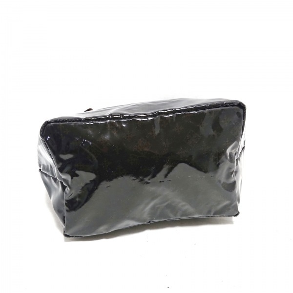 tei Lee Russet Daily russet handbag - PVC( salt . vinyl ) black × dark brown bag 