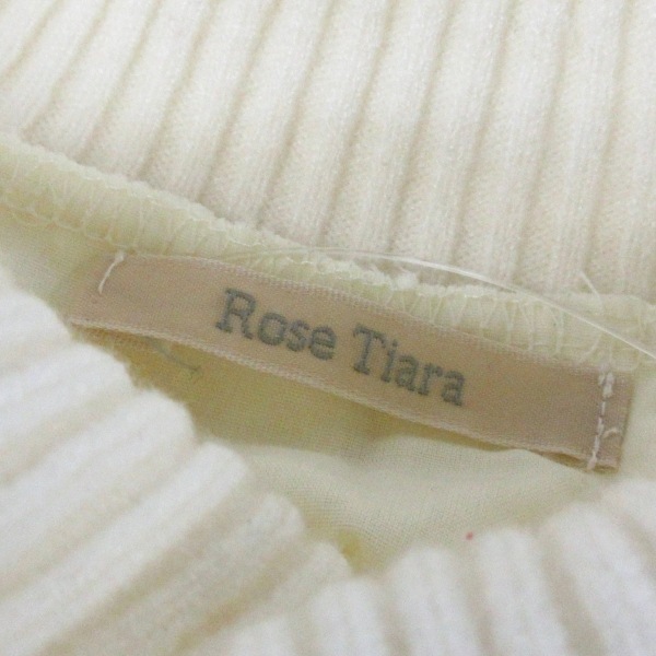 ローズティアラ Rose Tiara チュニック サイズ46 XL - 白 レディース 長袖/タートルネック 美品 ワンピース_画像3