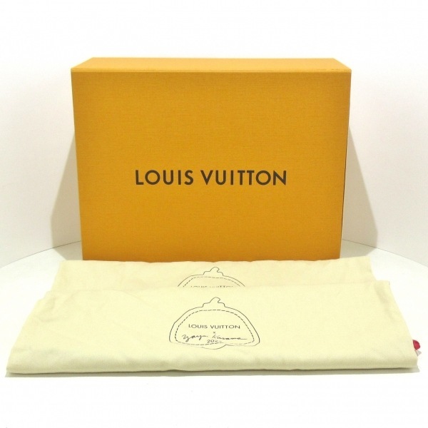 ルイヴィトン LOUIS VUITTON スニーカー 9 1AB8J3 LV × YK LV トレイナー・ライン スニーカー カーフレザー 白×レッド メンズ ×草間彌生の画像8