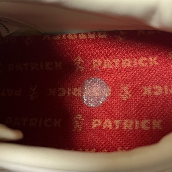 パトリック PATRICK スニーカー 37 - レザー 白×レッド×ダークネイビー レディース 靴_画像5