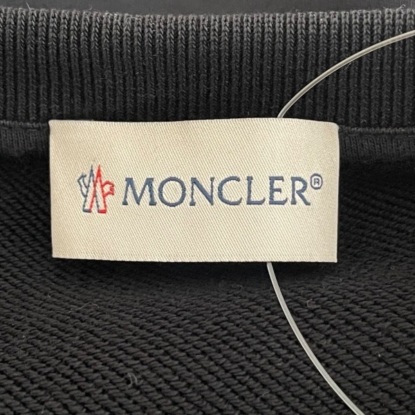 モンクレール MONCLER トレーナー サイズS - 黒×アイボリー メンズ 長袖 トップス_画像3