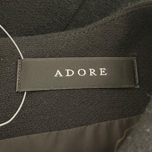 アドーア ADORE サイズ38 M 531-9240906 - 黒 レディース クルーネック/長袖/ロング ワンピース_画像3