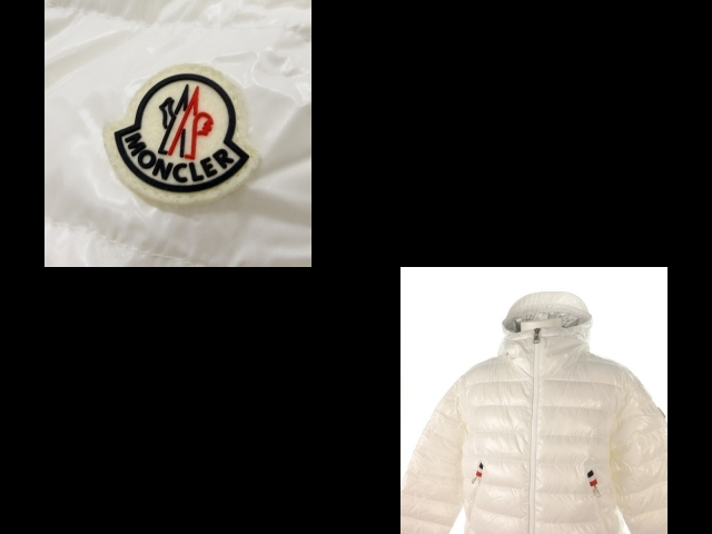 モンクレール MONCLER ダウンジャケット サイズ2 M BLESLE 白 メンズ 長袖/冬 美品 ジャケットの画像10