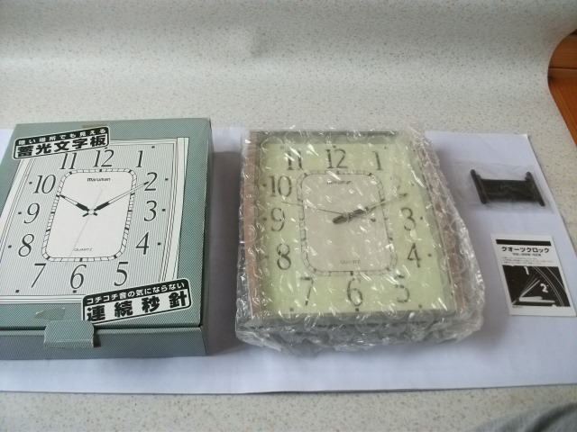 希少 レア 当時物 マルマン 連続秒針 蓄光文字盤 壁掛け時計又は置時計に  昭和レトロ ビンテージの画像2