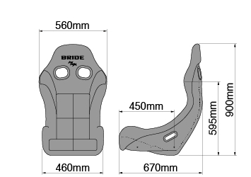 [BRIDE/ bride ] full bucket seat ZIEG IV black carbon made shell [HB1ASC(HB1ASR(HB1AZR))]