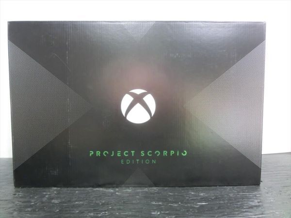 T【L3-45】【140サイズ】未開封/北米版 XBOX One X Project Scorpioエディション 本体/ゲーム機/※外箱傷み有_画像1