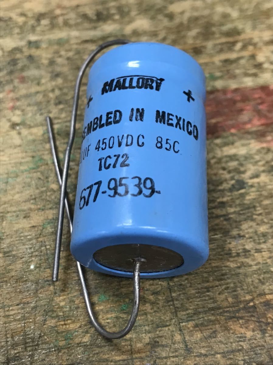 Mallory 10μF 450VDC ４本 未使用 長期保管品 チューブラ 電解コンデンサー_画像9