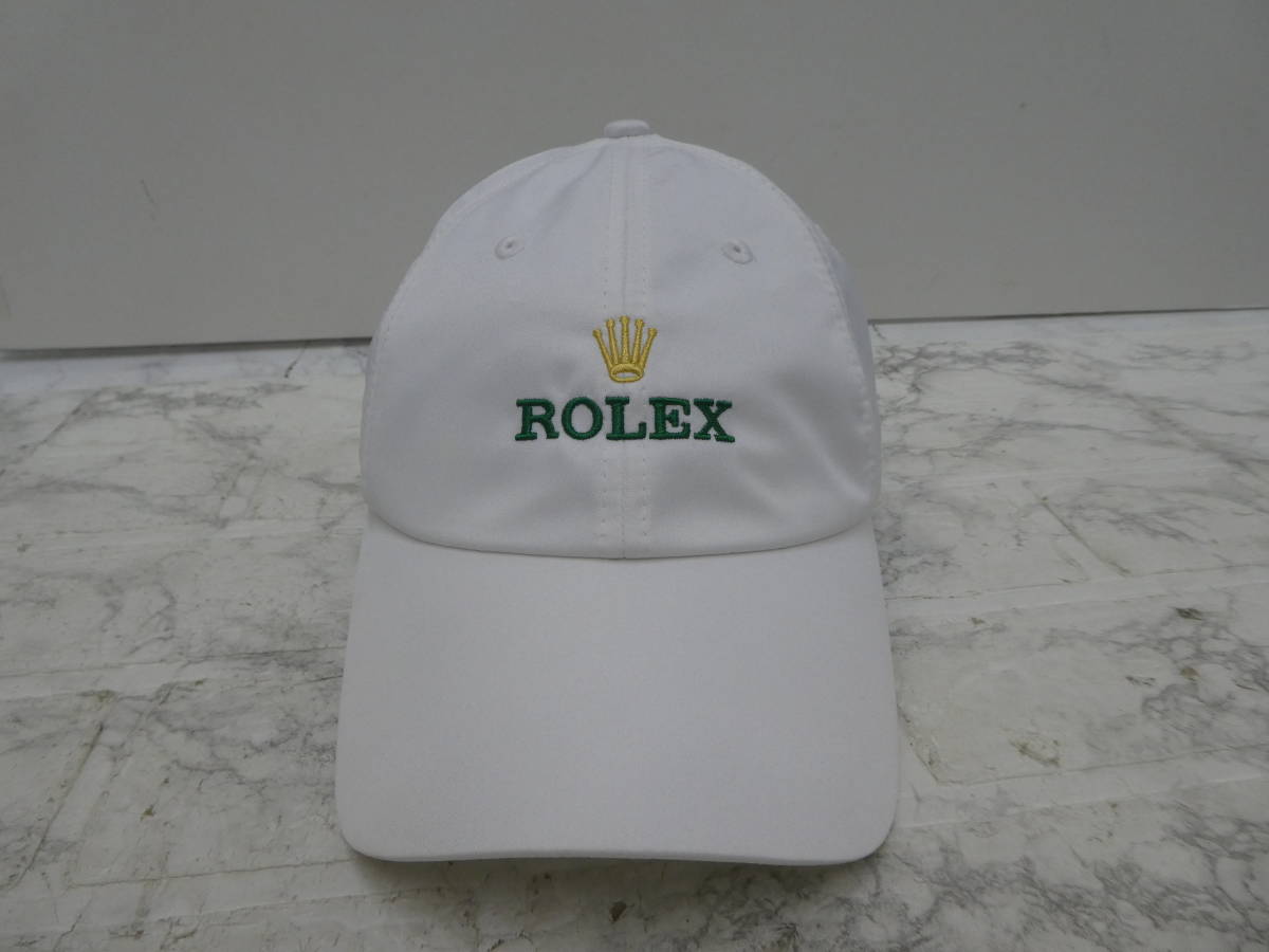 ☆ ROLEX ロレックス キャップ 帽子 ホワイト 未使用品 1円スタート ☆_画像2