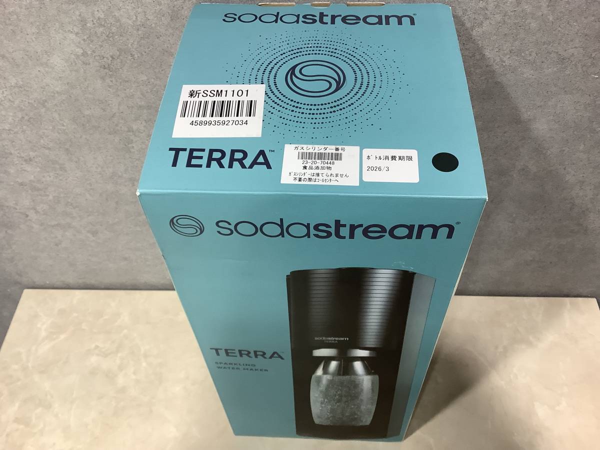 12740 1円〜 ソーダストリーム TERRA スターターキット 炭酸水メーカー SodaStream ブラック 新品未使用品_画像5