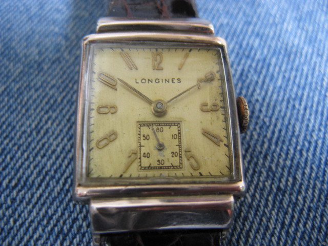 1941年製 LONGINES ロンジン Cal.9L /10KGFローズゴールド アンティーク手巻腕時計 稼働良品 注油済み _画像4