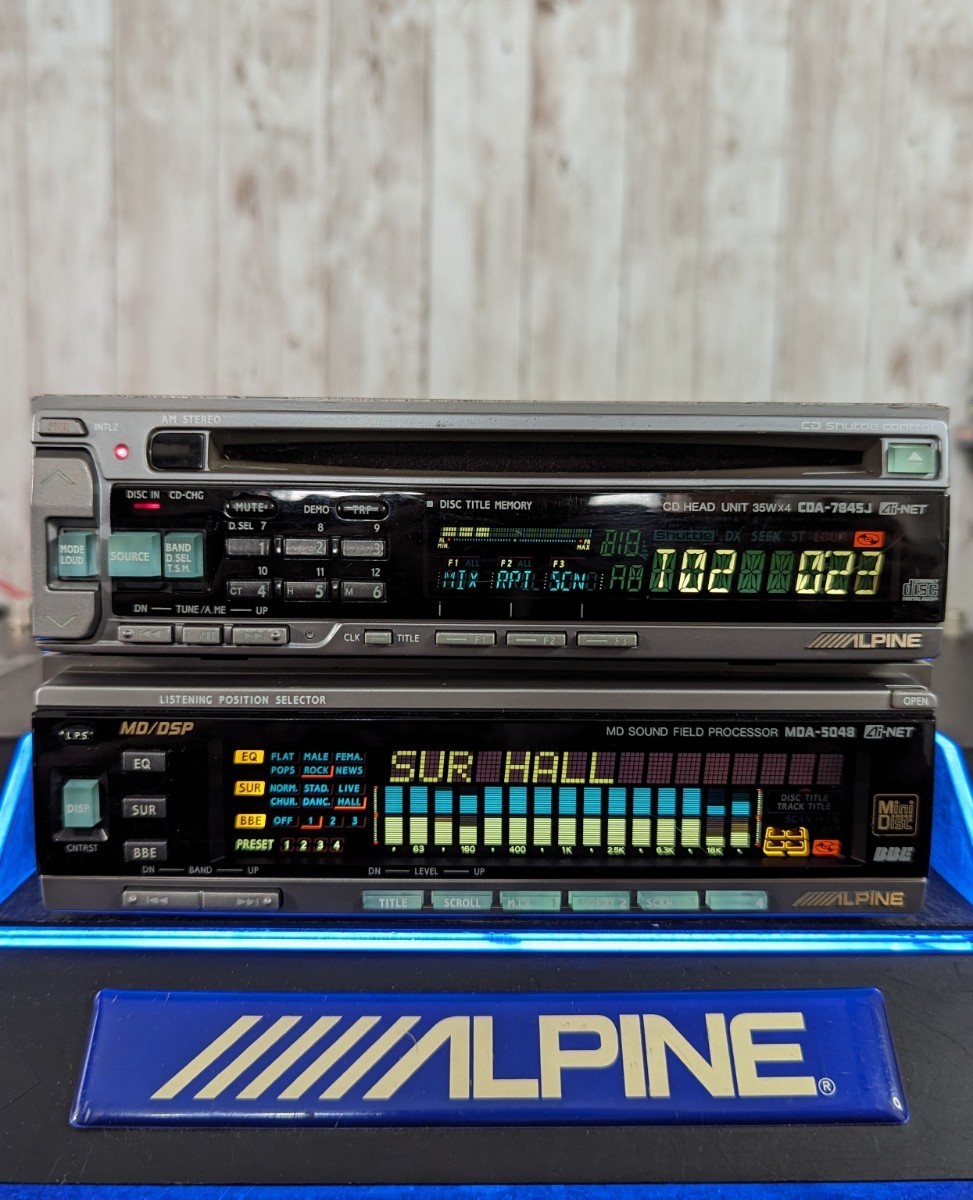 Alpine CDA-7845J MDA-5048 extra MHA-S670 CD MD equalizer Alpine CDA-7845J MDA-5048 extra MHA-S670 CD MD equalizer