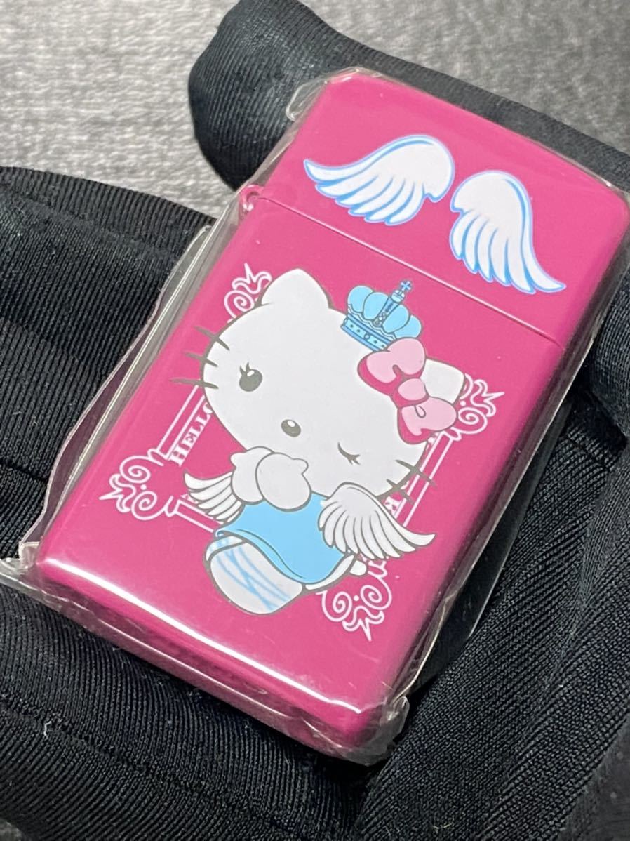 zippo ハロー キティ エンジェル 希少ナンバー NO.000 限定品 スリム 両面デザイン 2008年製 HELLO KITTY シリアルナンバー NO.000/214