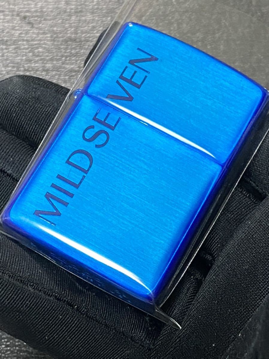 zippo MILD SEVEN BLUE 限定品 希少モデル ヴィンテージ 2001年製 ② マイルドセブン シルバーインナー 2000年製 ケース 保証書付き