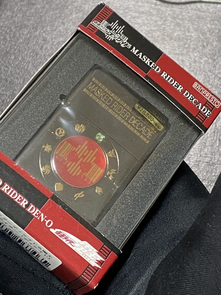 zippo 仮面ライダー ディケイド&電王 スワロフスキー 特殊加工 希少モデル 2009年製 MASKED RIDER DECADE DEN-O 専用ケース 保証書付き