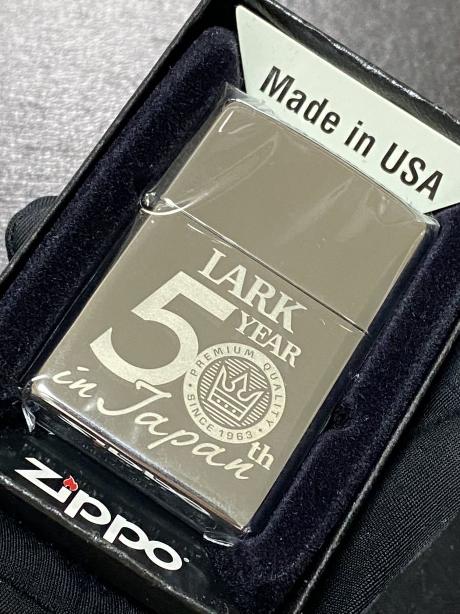 zippo ラーク 50周年記念 限定品 希少モデル 2012年製 ② LARK 50 YEAR in Japan シルバーインナー 2012年製 ケース 保証書付き_画像1