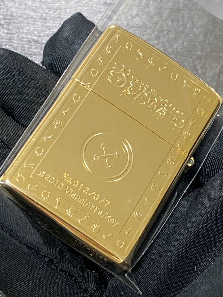 zippo クドわふたー ゴールド 限定77個 限定品 両面刻印 2010年製 リトルバスターズ 能美クドリャフカ シリアルナンバー NO.012/077