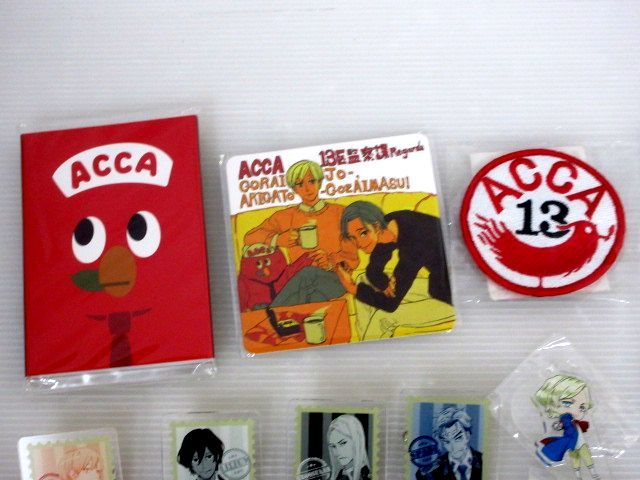 ◇51/送料無料/「ACCA13区監察課」グッズまとめ売り/オノ・ナツメ/ジーン・ニーノ他/アクリルスタンド・バッジなど_画像2