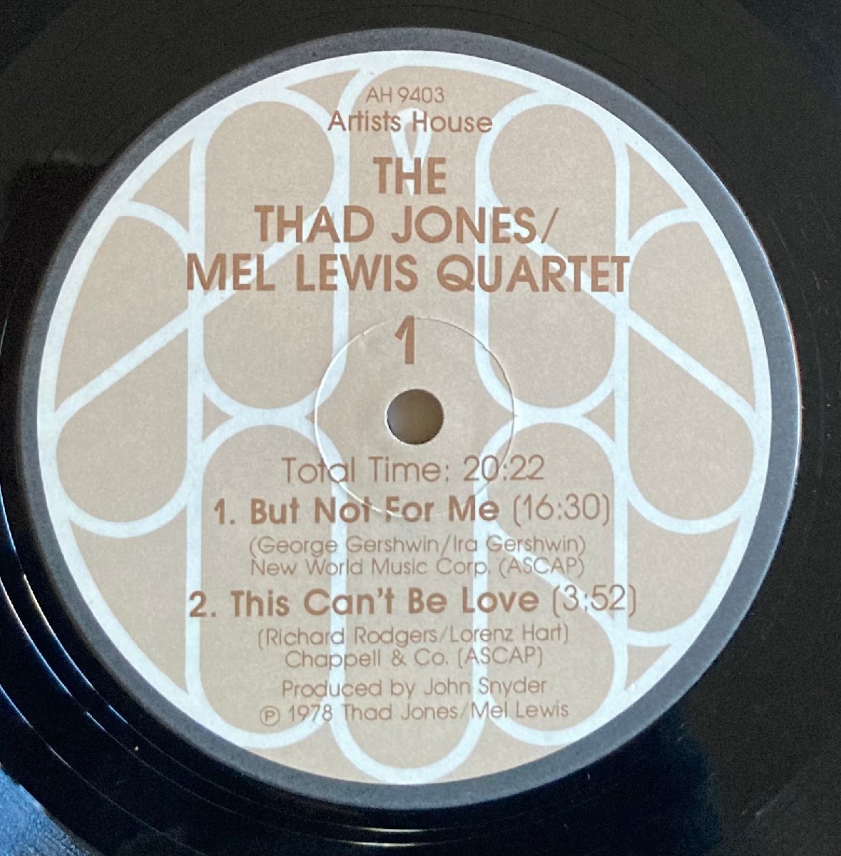 LPA22945 サド・ジョーンズ、メル・ルイス・カルテット / THE THAD JONES MEL LEWIS QUARTET 輸入盤LP カナダ_画像5