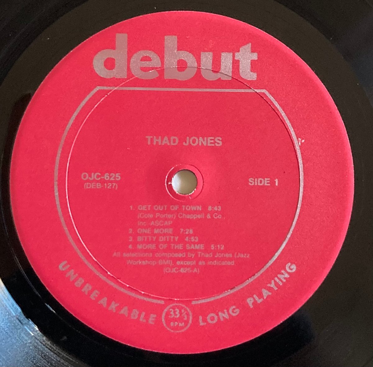 LPA22941 サド・ジョーンズ / (THE FABULOUS) THAD JONES 輸入盤LP 盤良好 USAの画像3