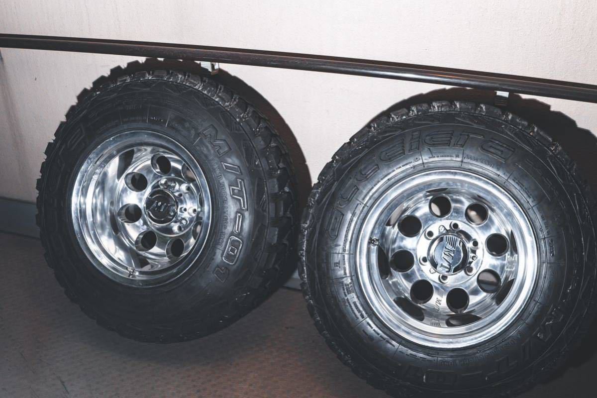  Mickey Thompson 15 -inch 12j 6 hole 4 pcs set burr mountain with tire 15×12 6h 139.7